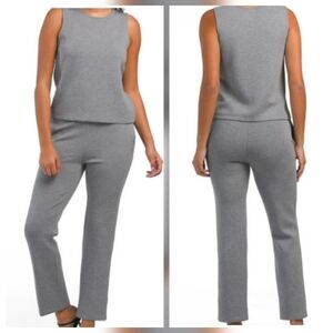 Rachel Zoe 2 Pc Medium Tank & Straight Leg Pant Loungewear Set - Grey Super Soft
